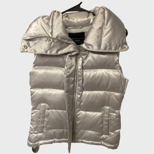 Like New Silver Puffer Vest